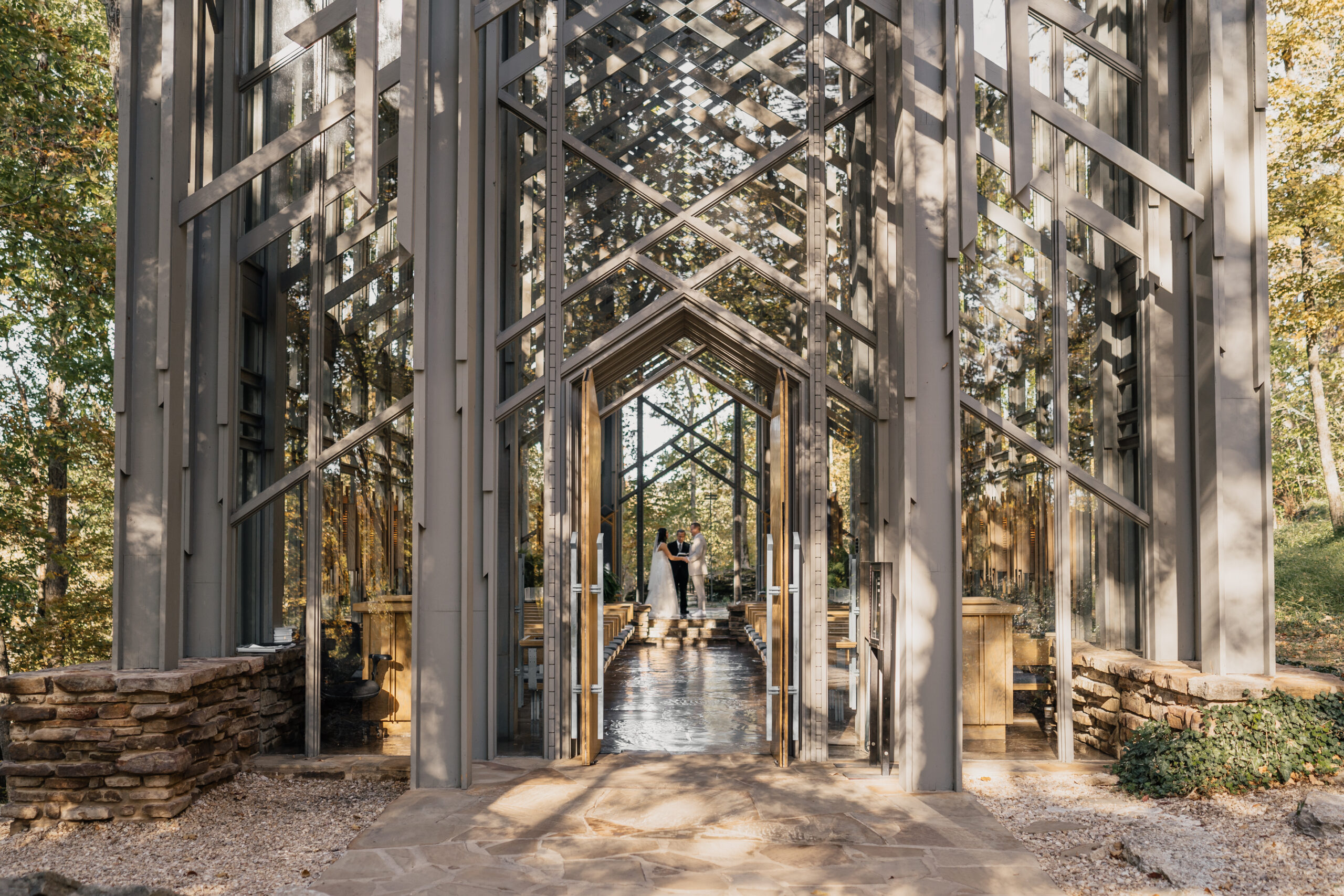 Ceremony at Thorncrown Chapel 