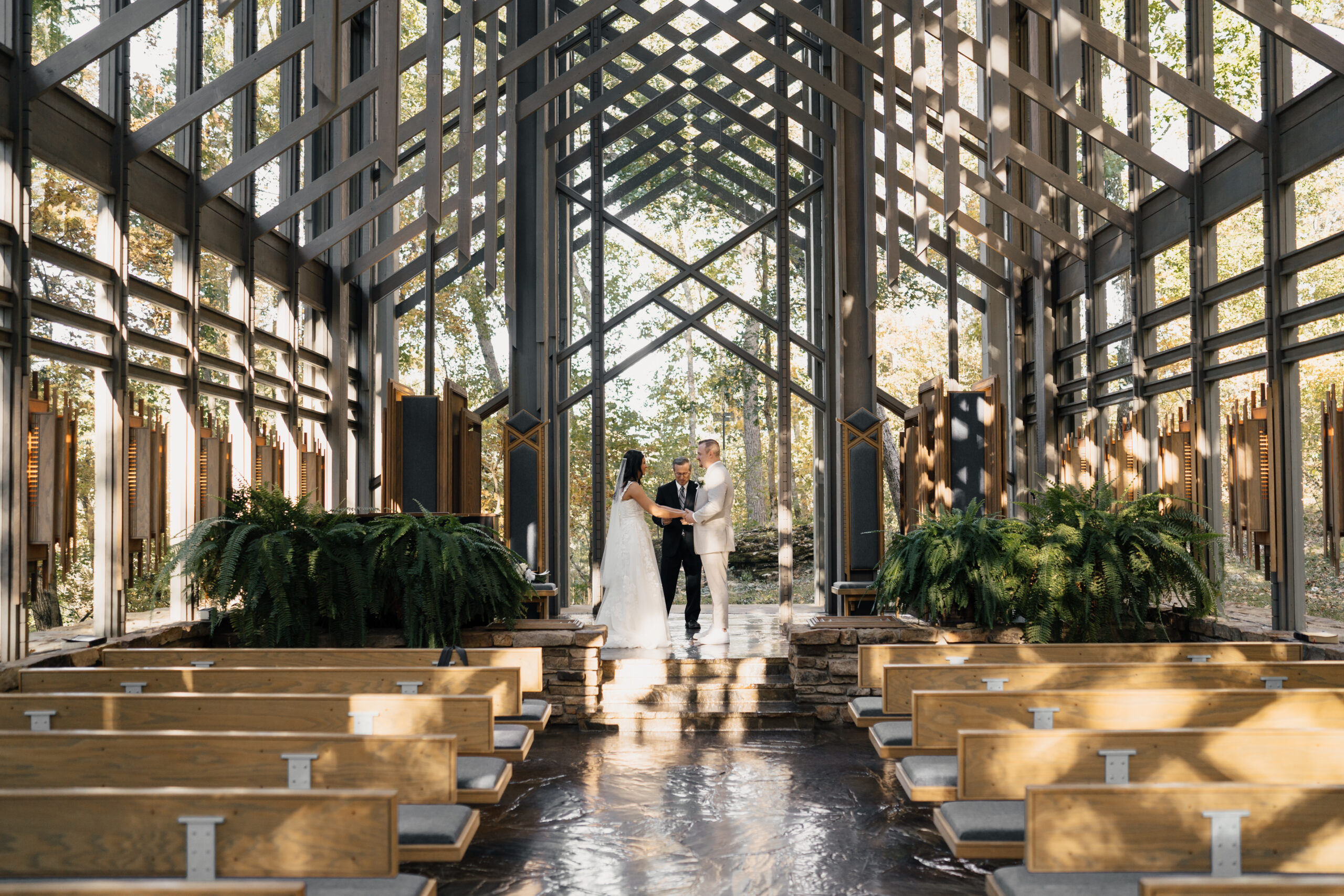 Ceremony at Thorncrown Chapel 