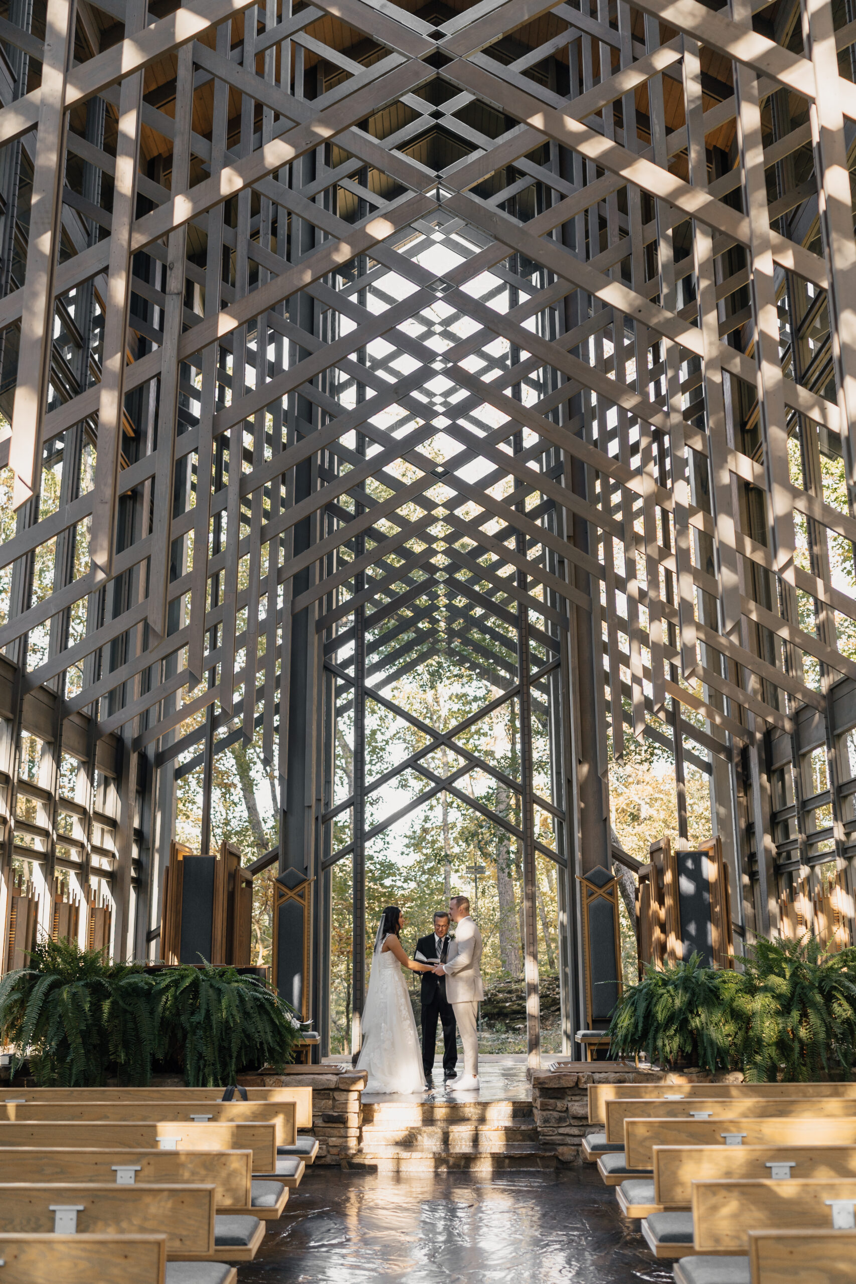 Ceremony at Thorncrown Chapel 