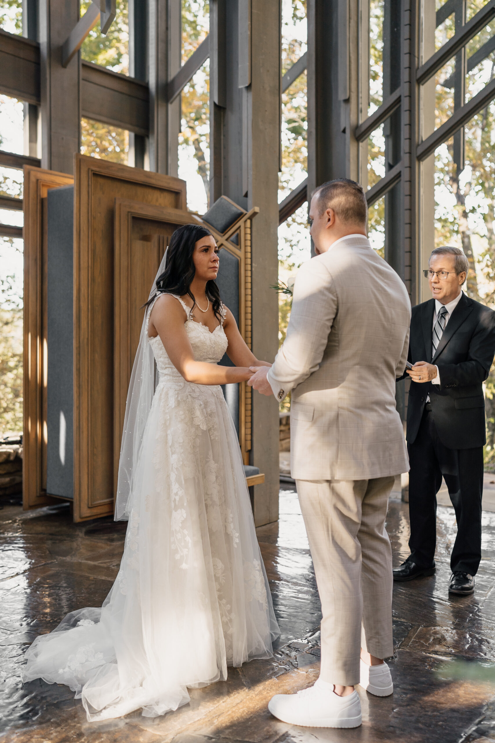 Ceremony at Thorncrown Chapel 