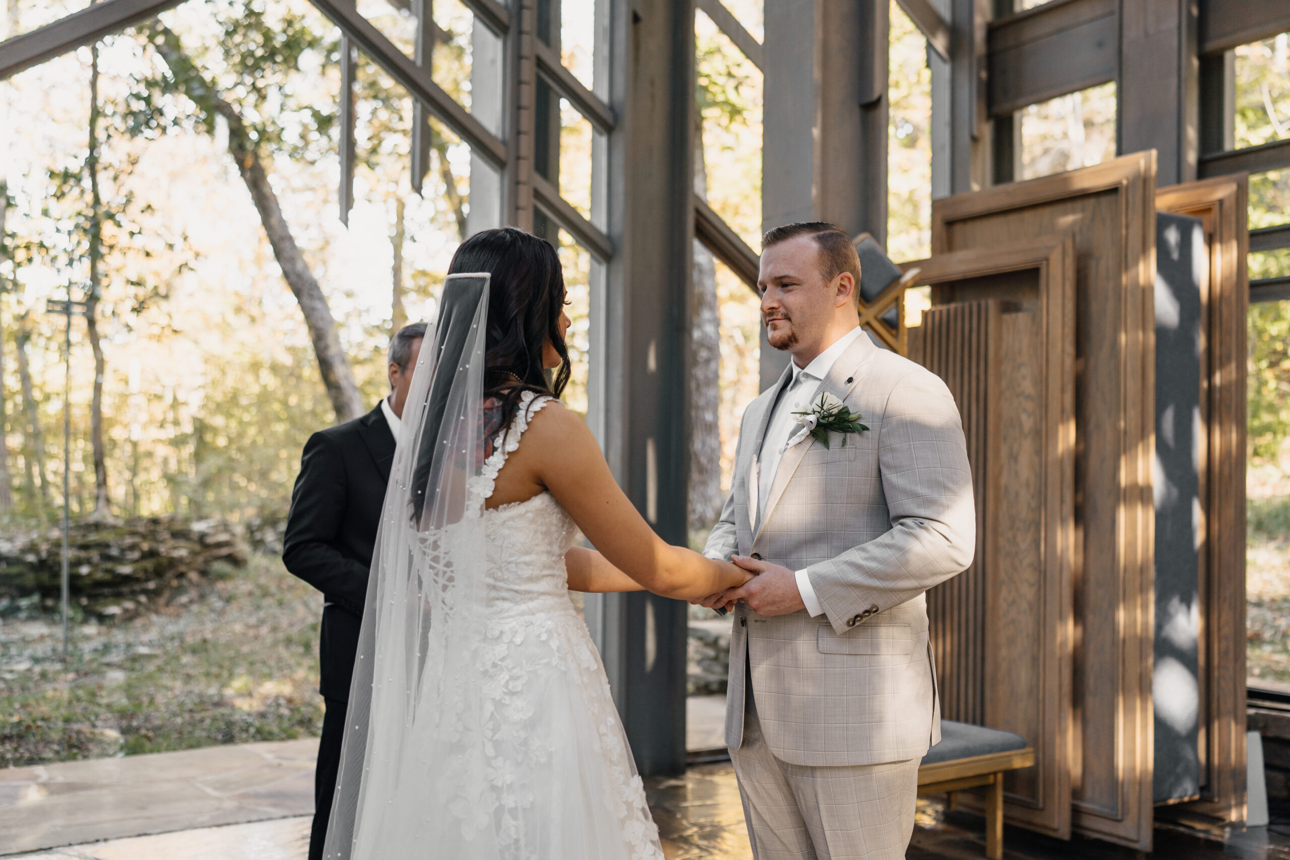 Ceremony at Thorncrown Chapel 