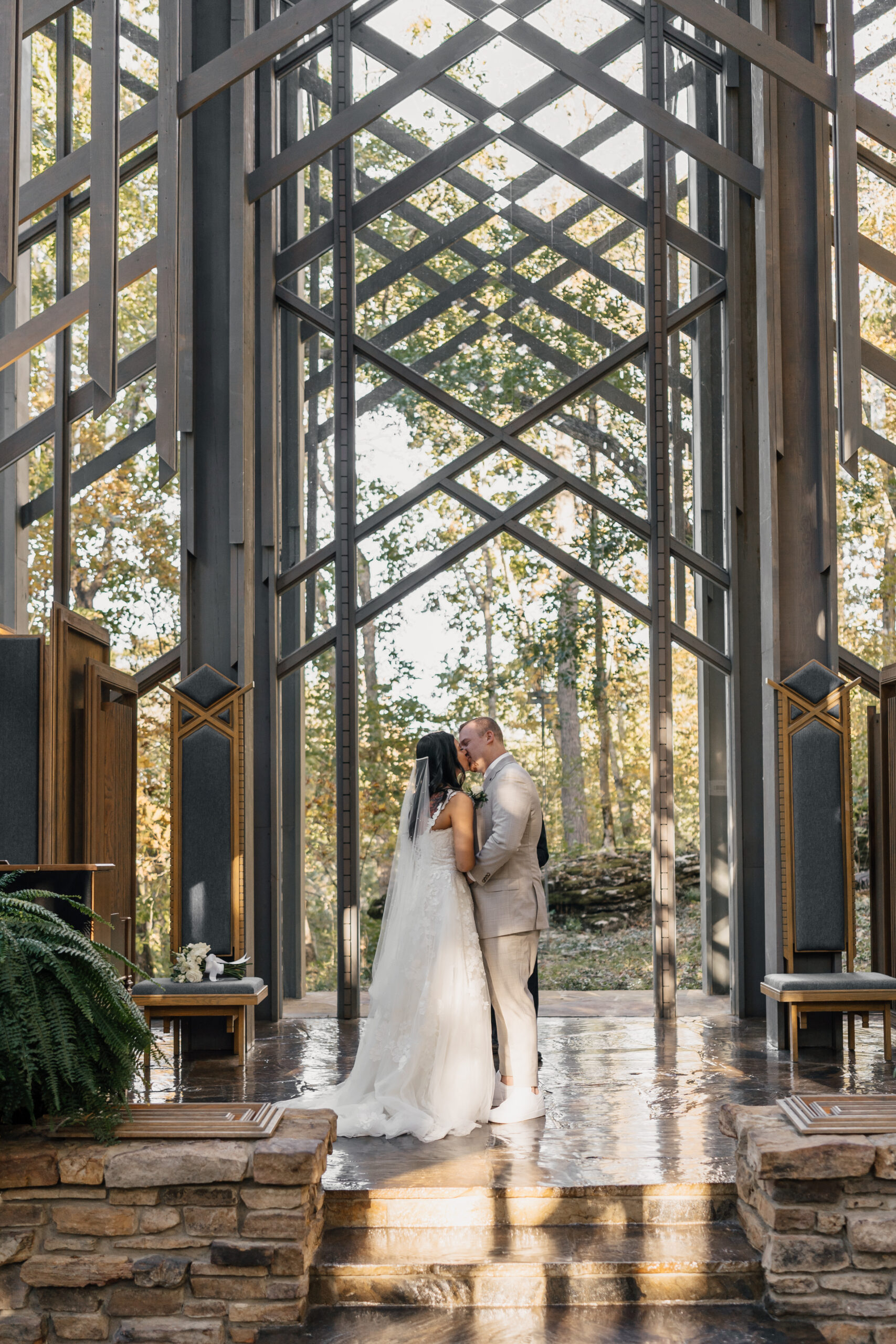 Ceremony at Thorncrown Chapel 