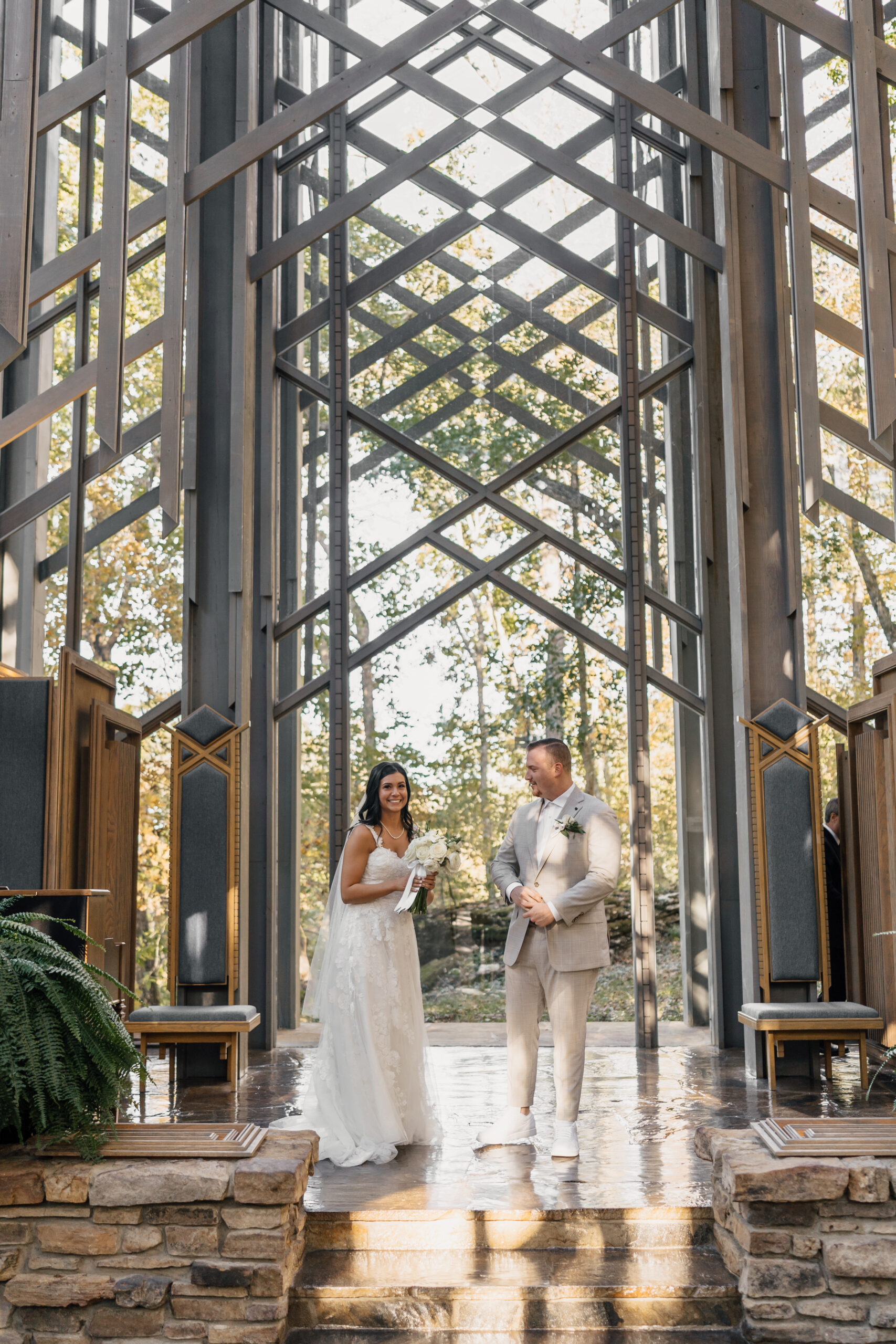 Ceremony at Thorncrown Chapel 