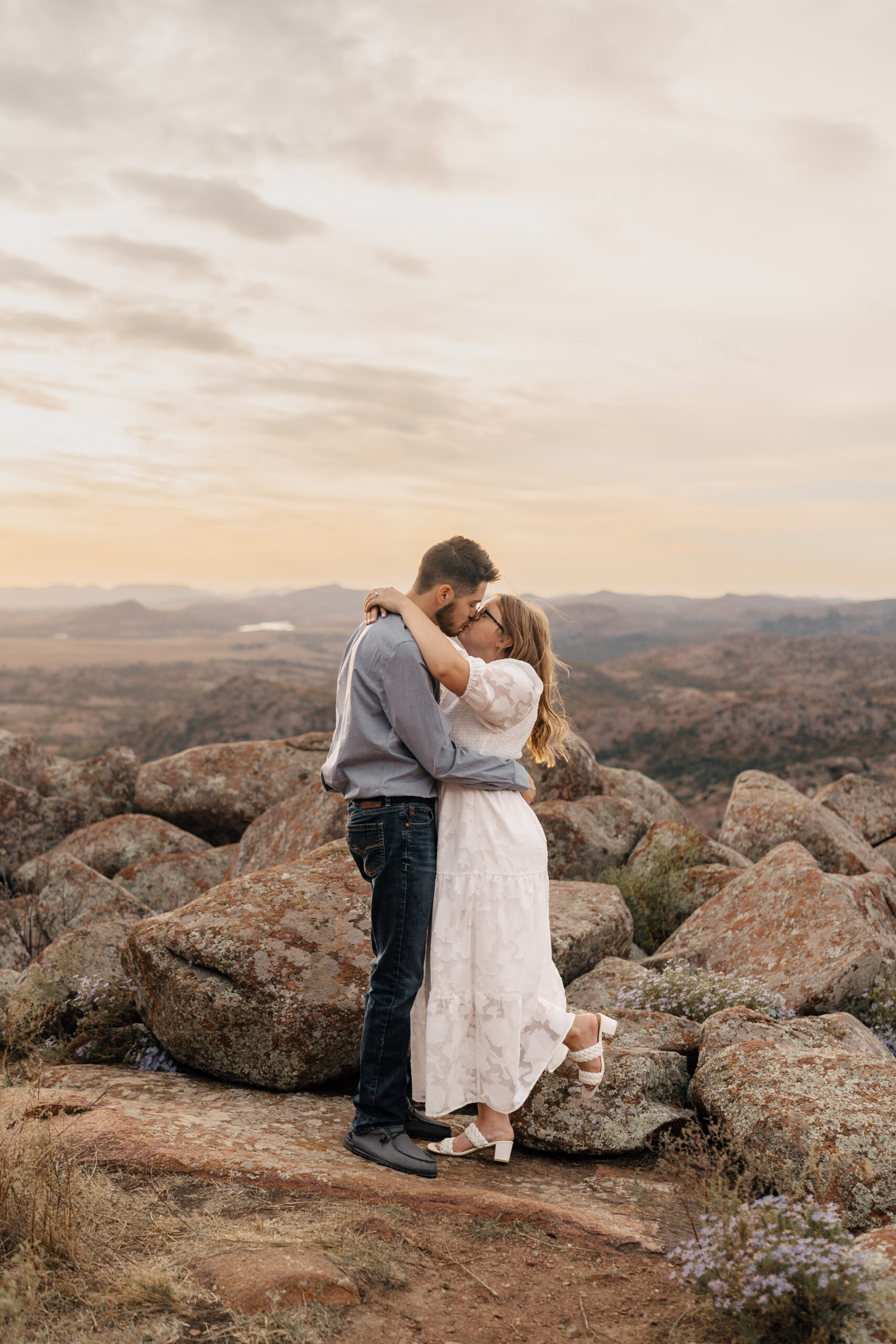 Oklahoma Wedding Photographer | Engagement Session at the Wichita Mountains