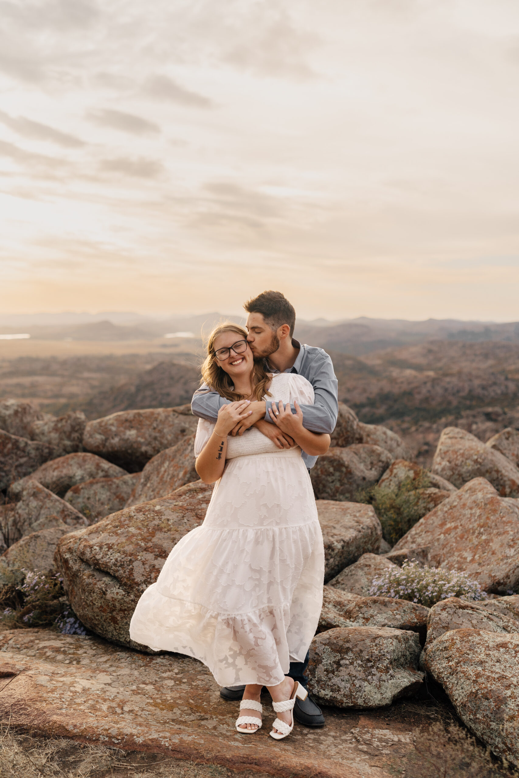 Oklahoma Wedding Photographer | Engagement Session at the Wichita Mountains