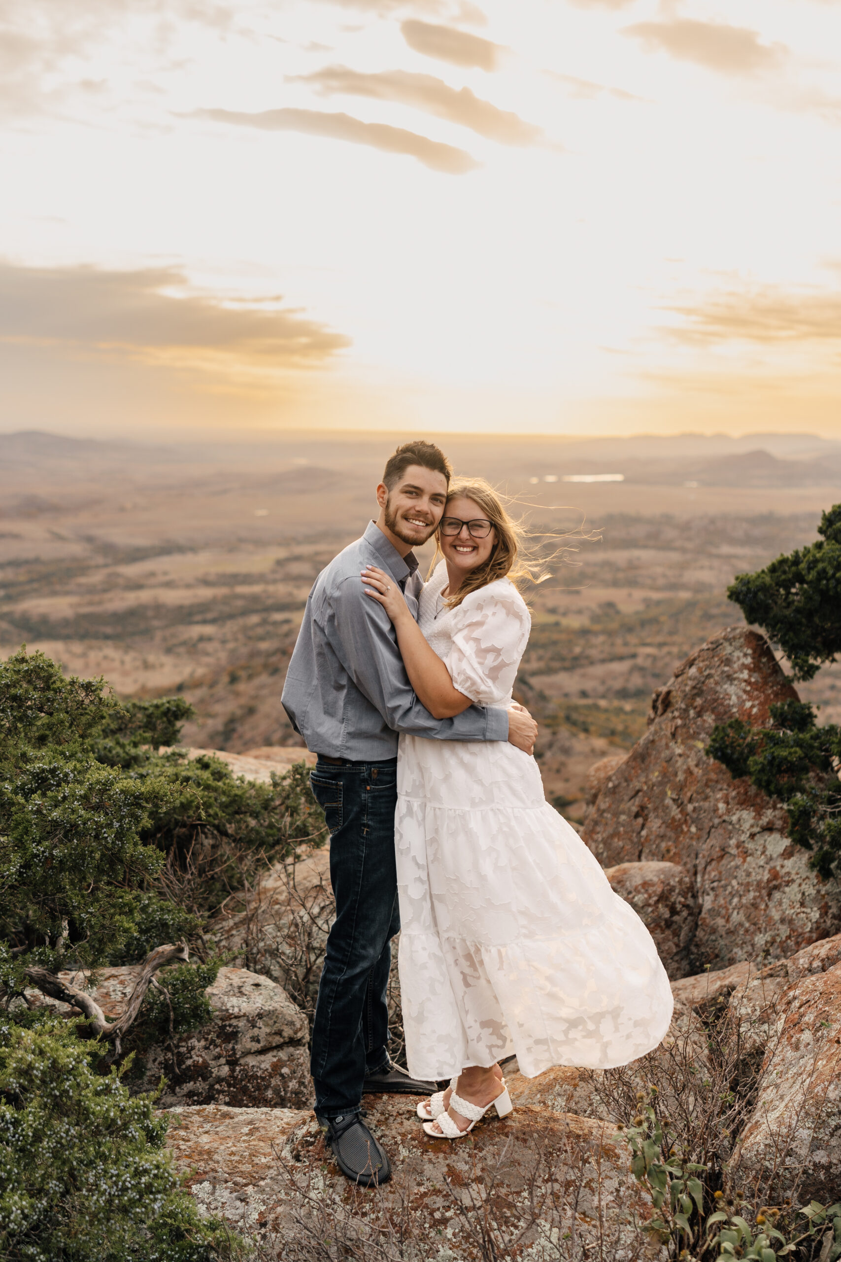 Oklahoma Wedding Photographer | Engagement Session at the Wichita Mountains