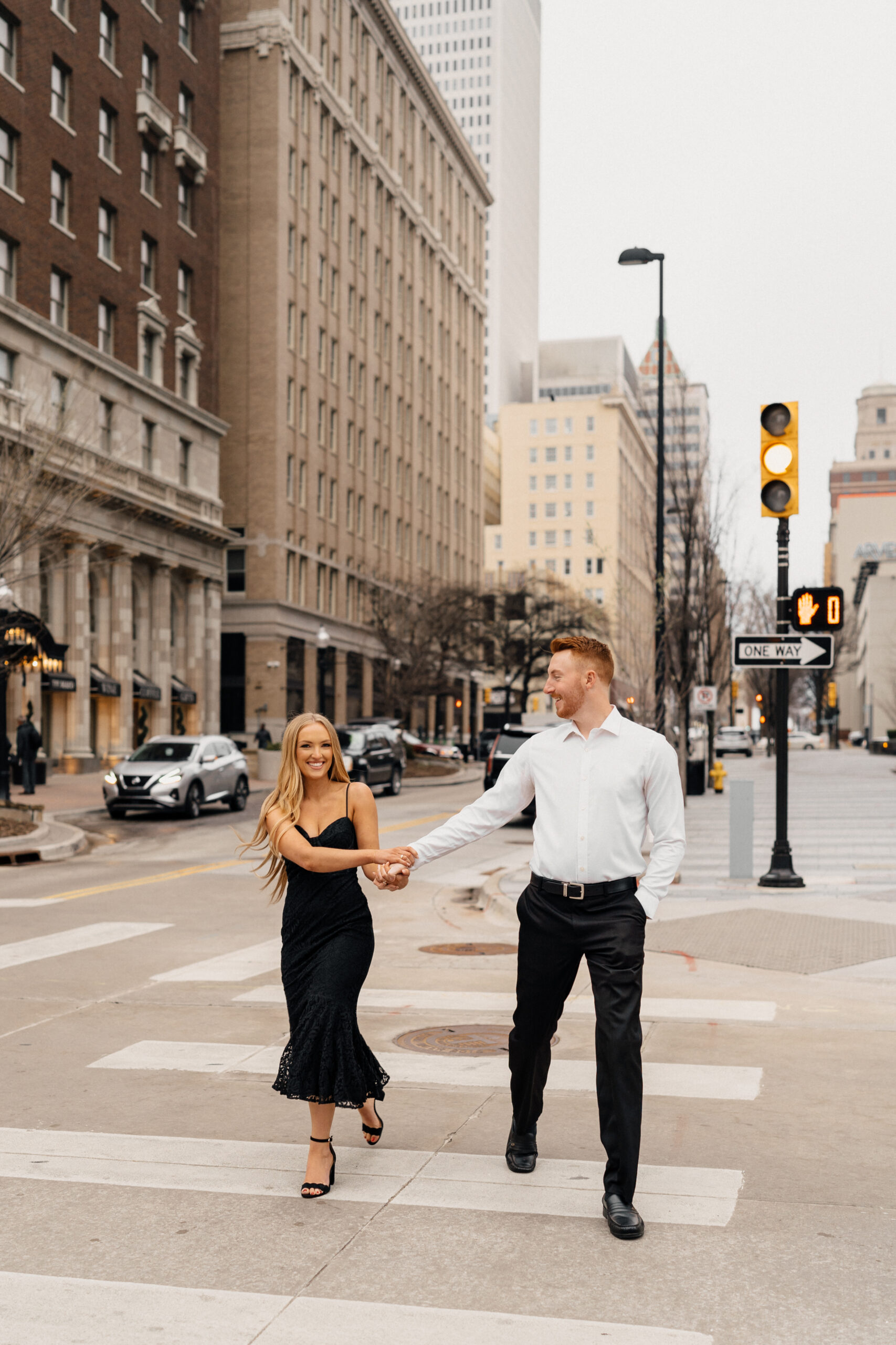 Engagement Session in Downtown Tulsa at The Mayo Hotel