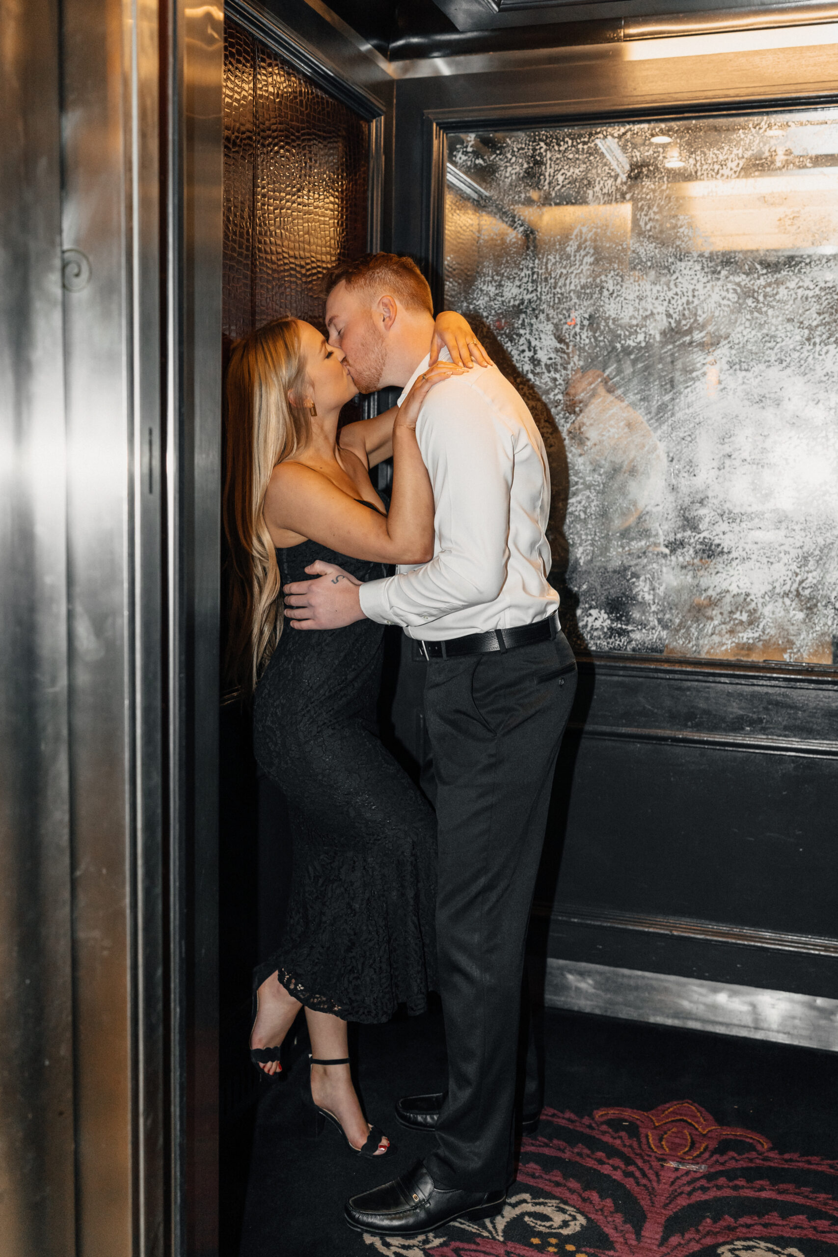 Engagement Session in Downtown Tulsa at The Mayo Hotel