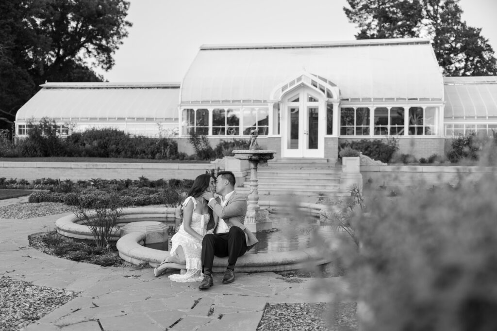 Tulsa engagement photos at Woodward Park with Chantel and Jason