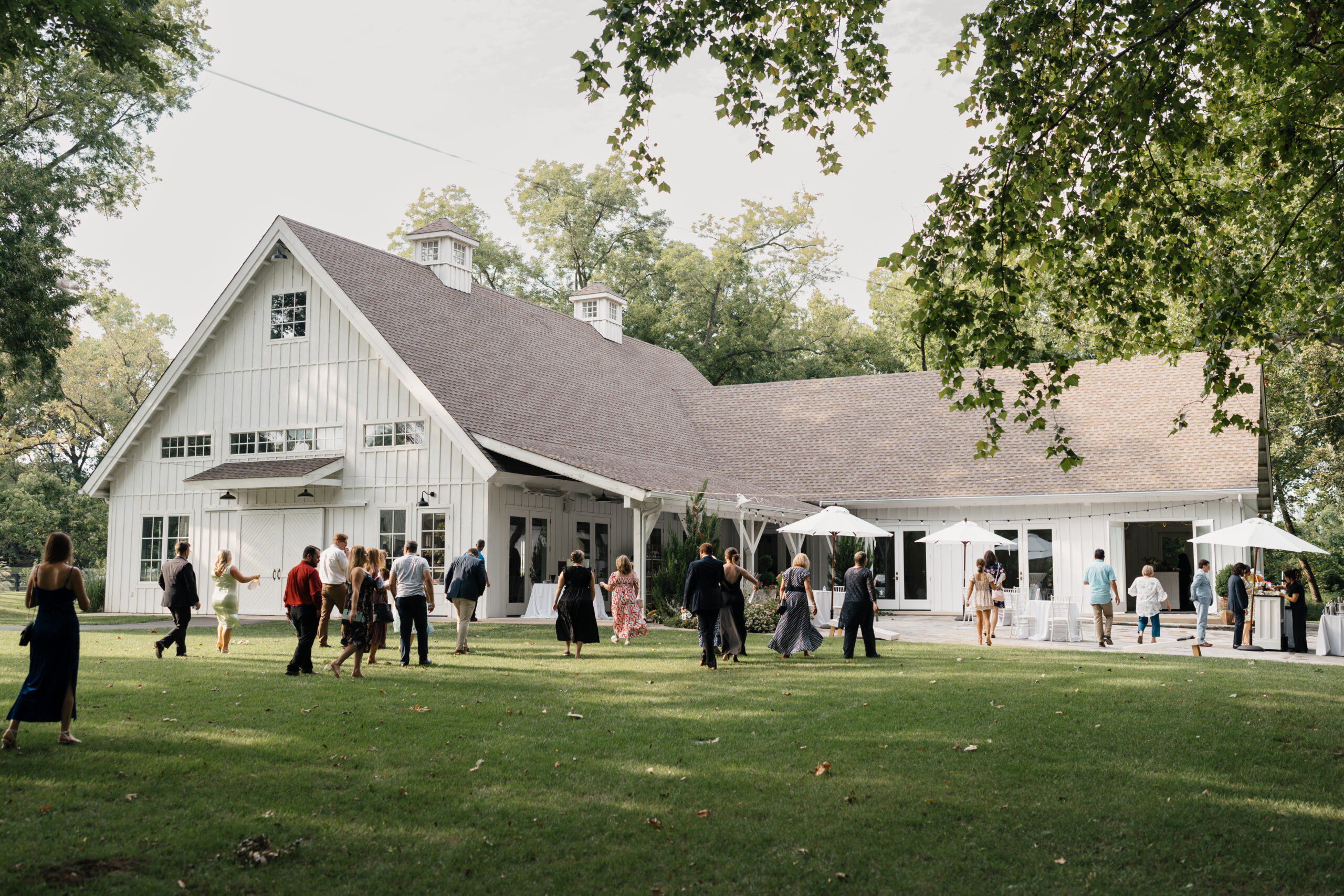 Spain Ranch Black Barn wedding setup, LGBTQ wedding venue Oklahoma
