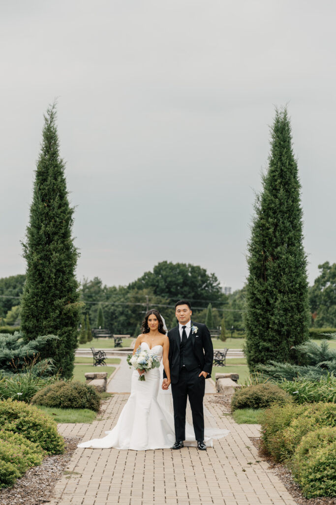 Tulsa Rose Garden wedding portraits
