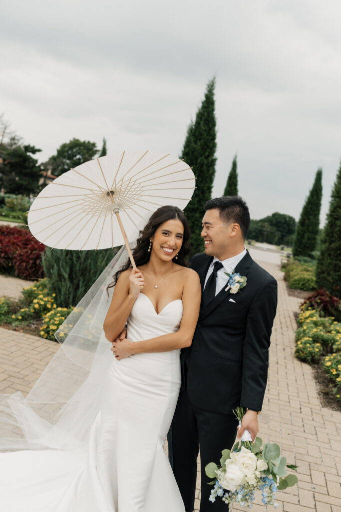 Tulsa Rose Garden bridal portraits