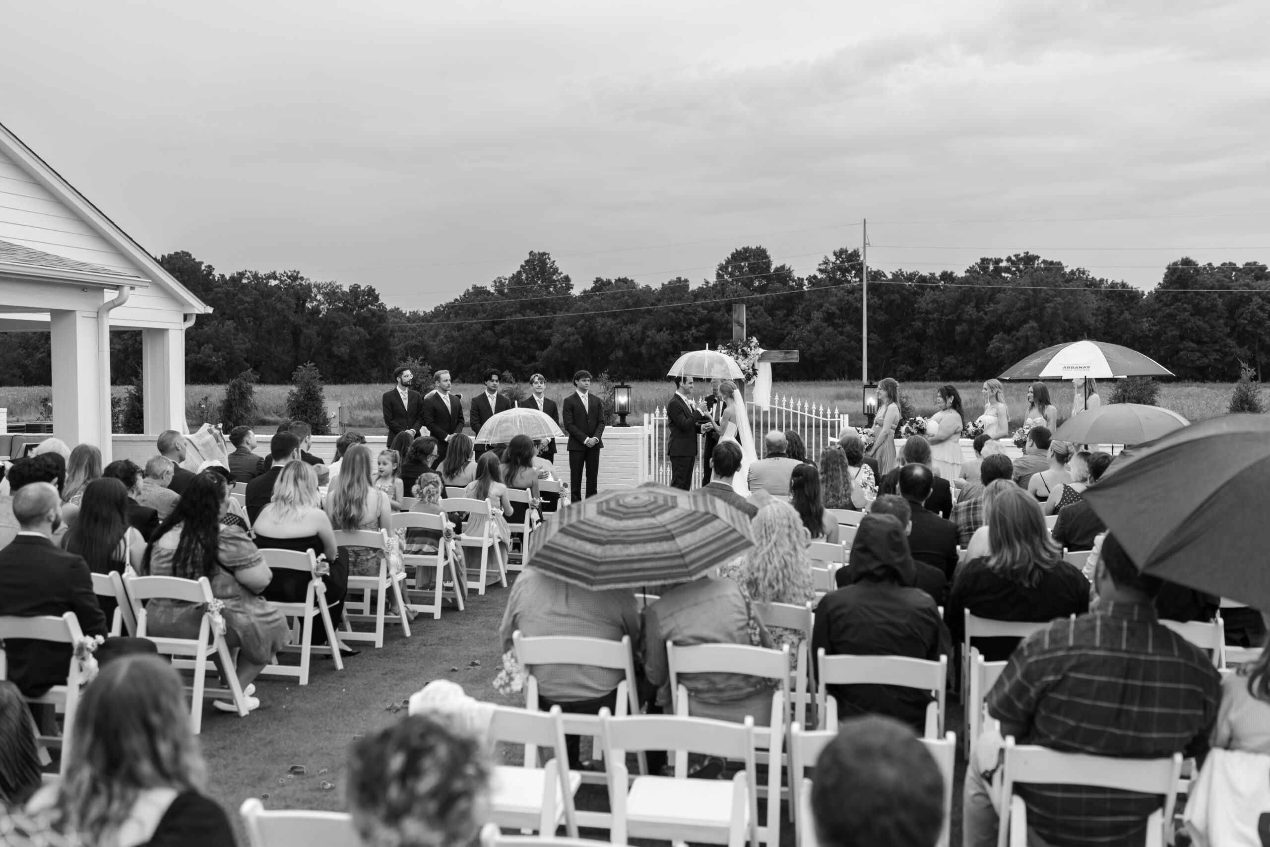 Wedding ceremony photography with emotional vows