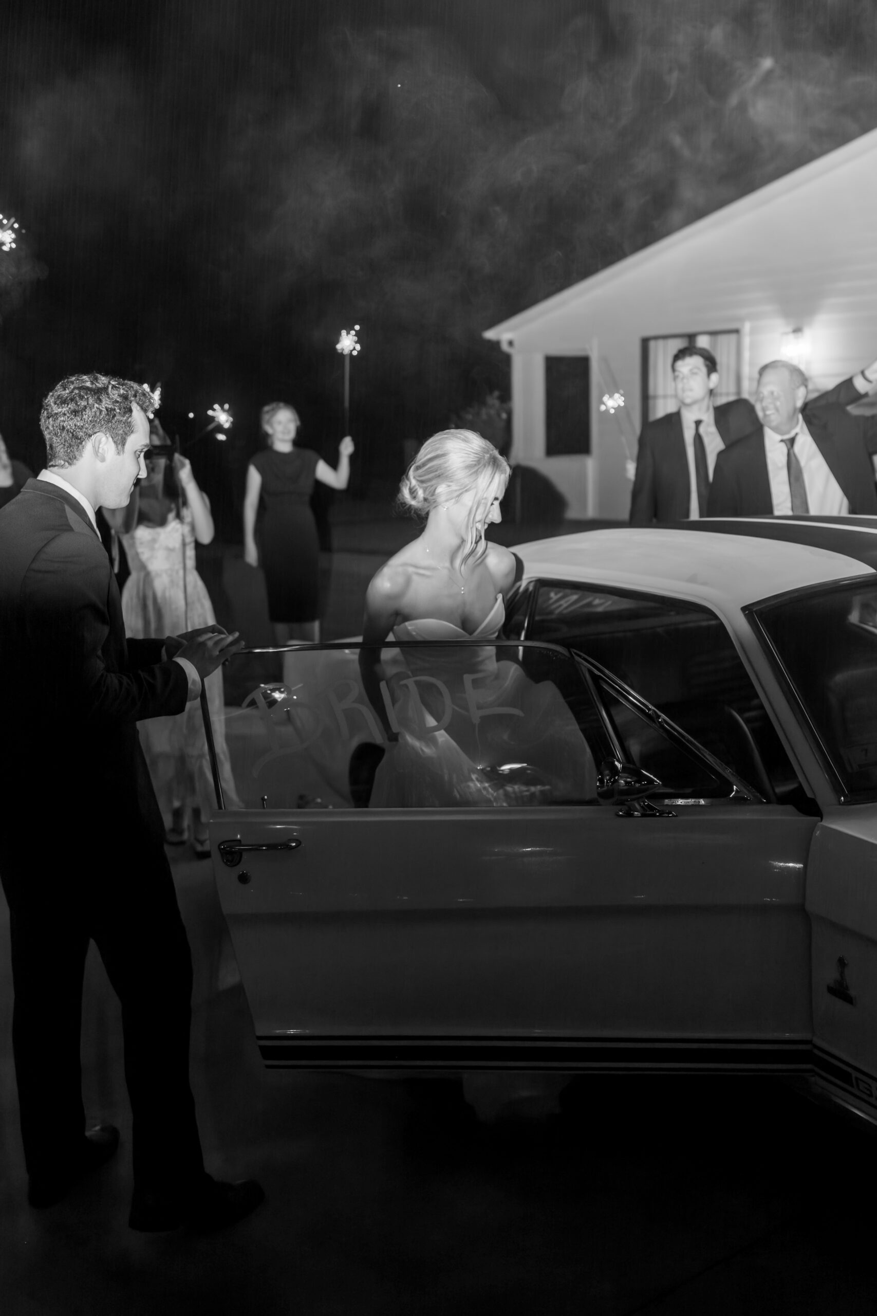 Vintage car send off