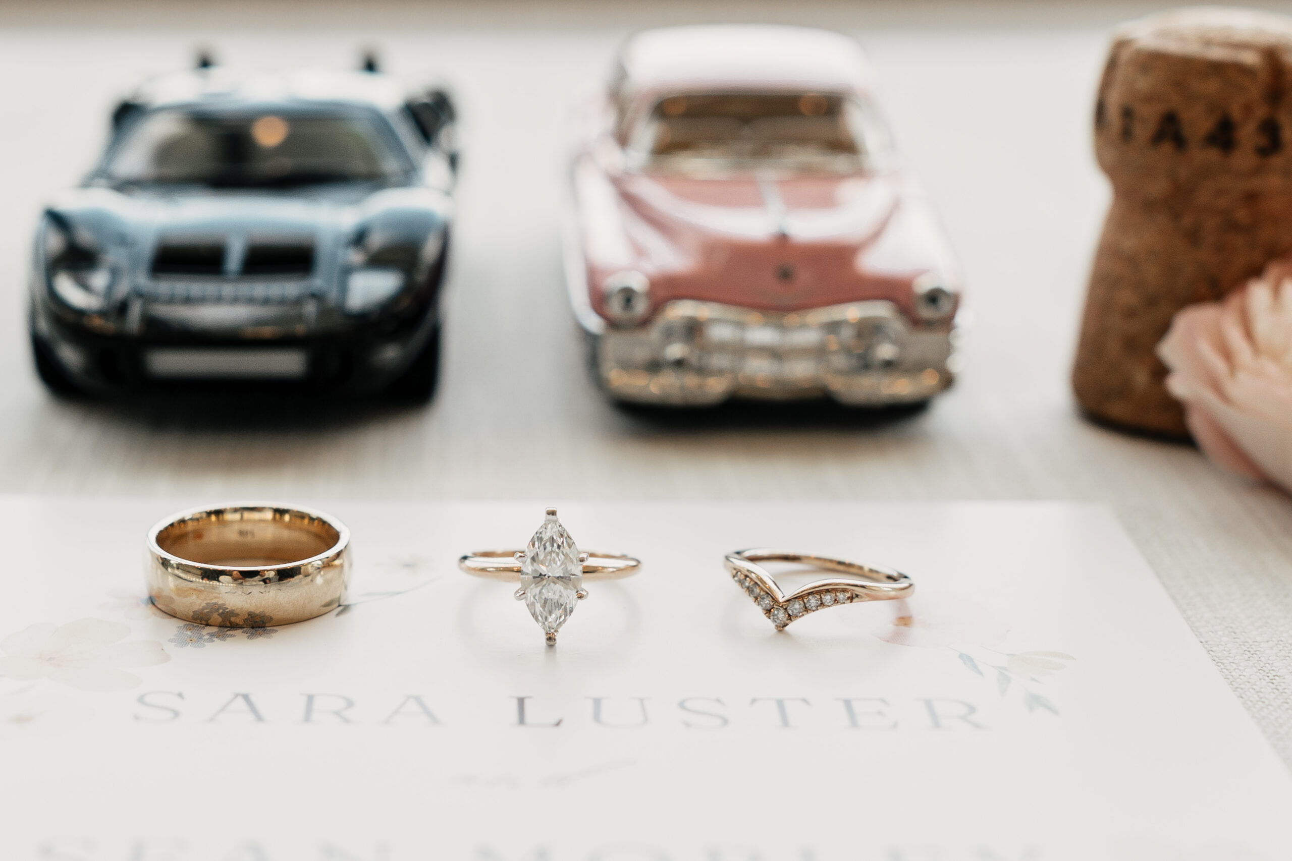 Close-up wedding detail photography