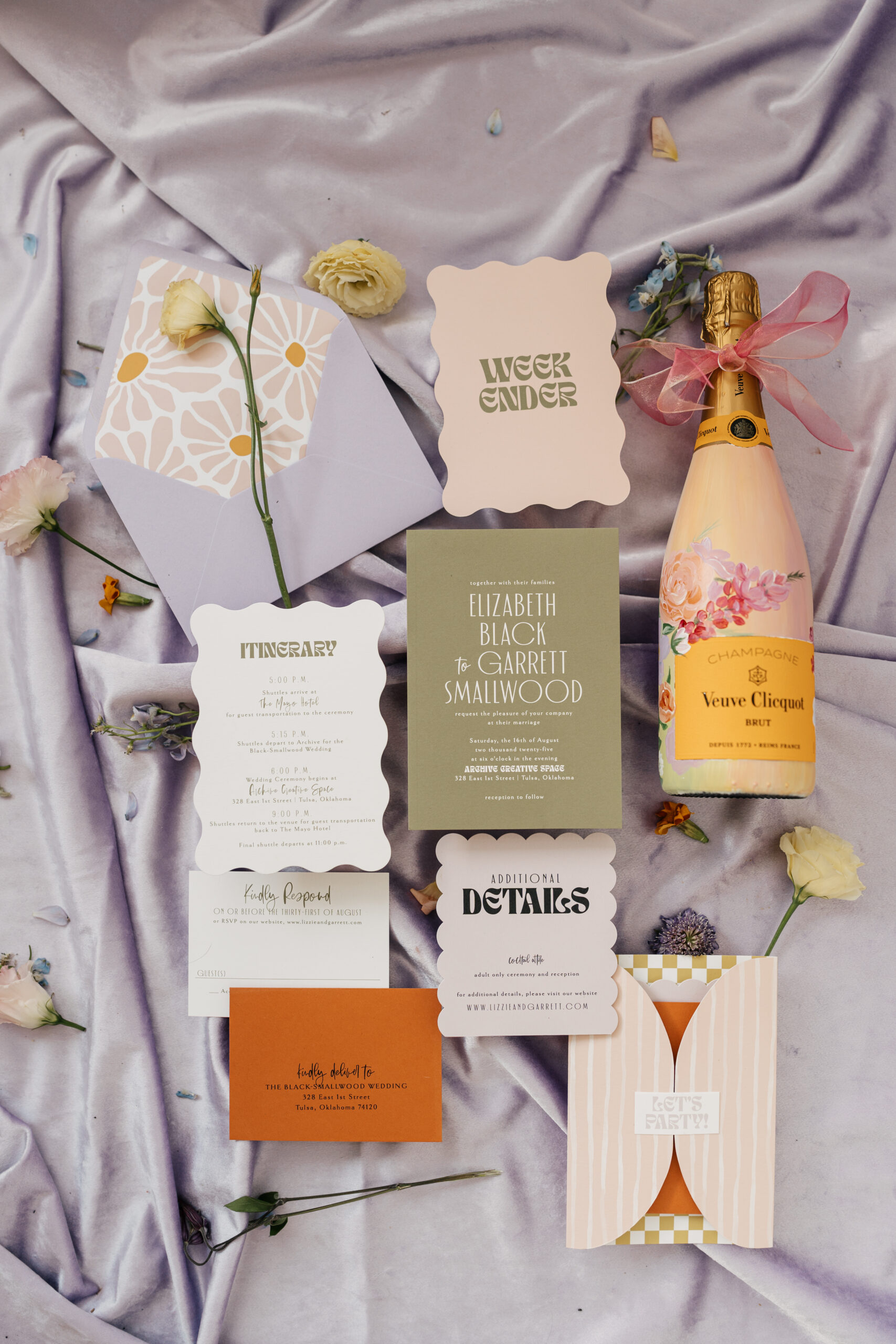 Bridal party preparing for wedding day with timeline checklist