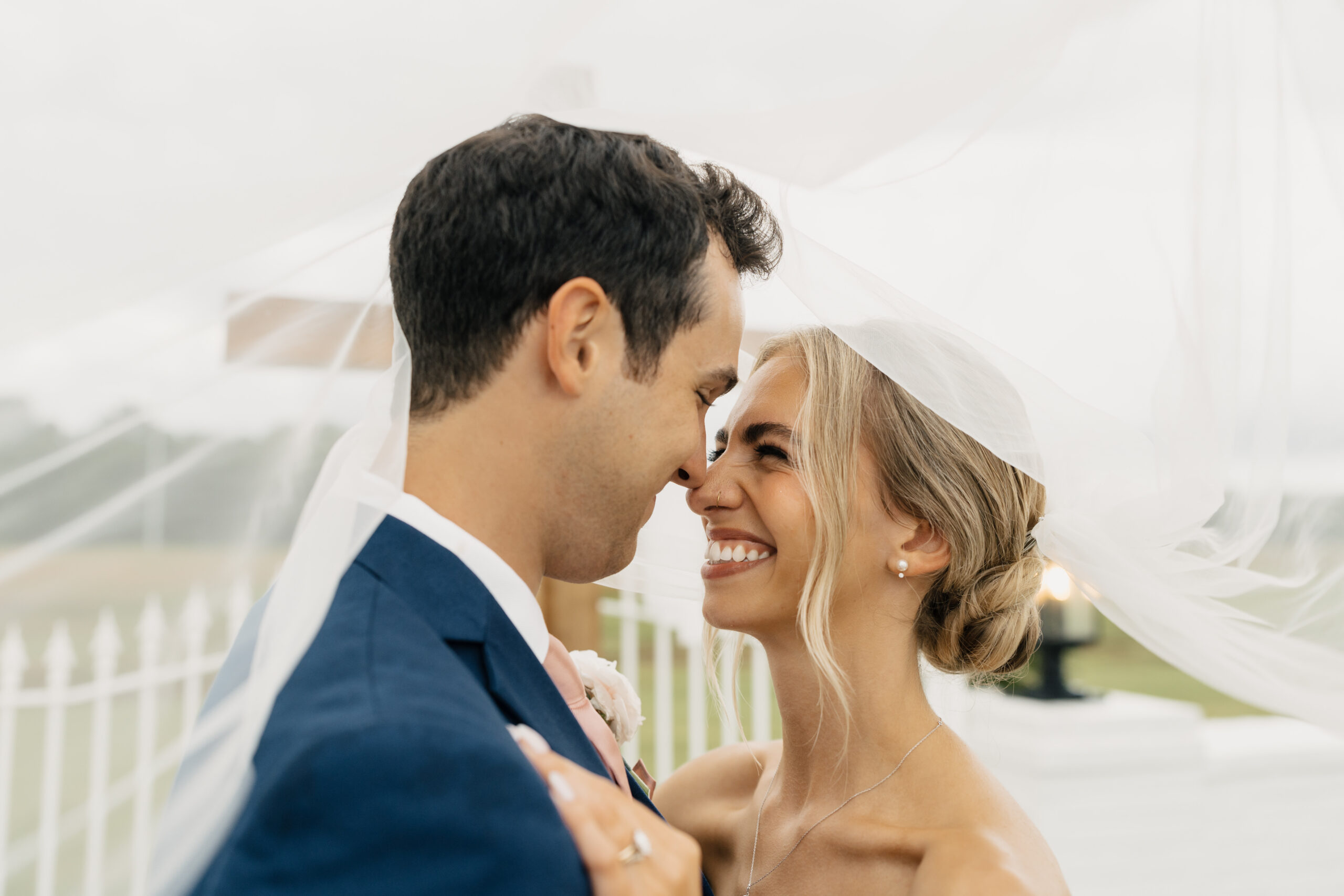 Wedding photography capturing candid laughter and love