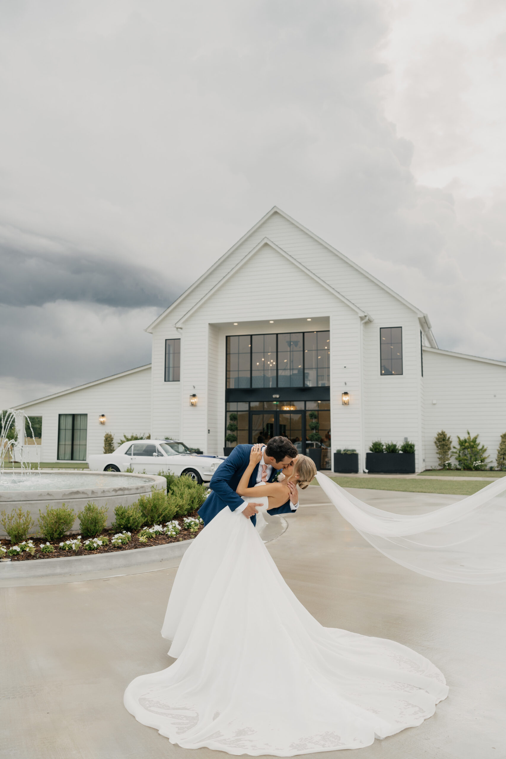 Wedding photography capturing romantic bride and groom portraits