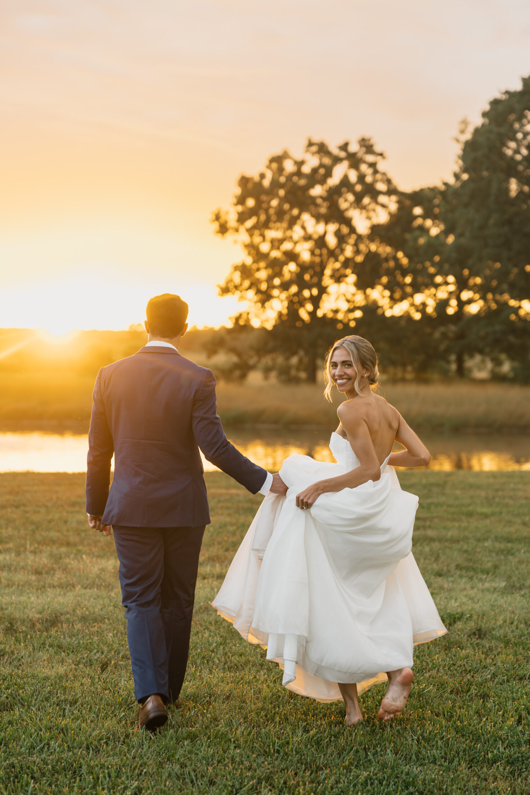 Creative wedding photography with dramatic lighting