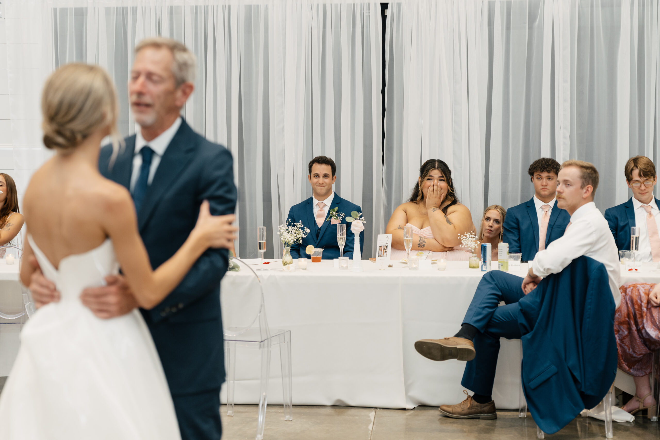 Wedding photography capturing candid laughter and love