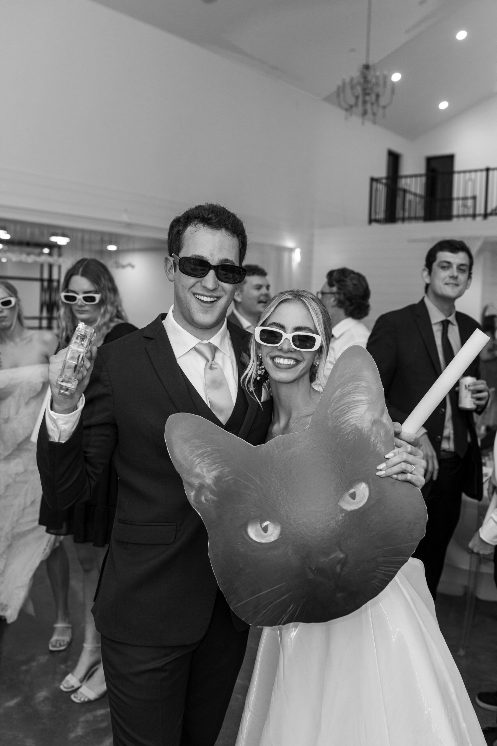 Wedding photography capturing joyful reception moments