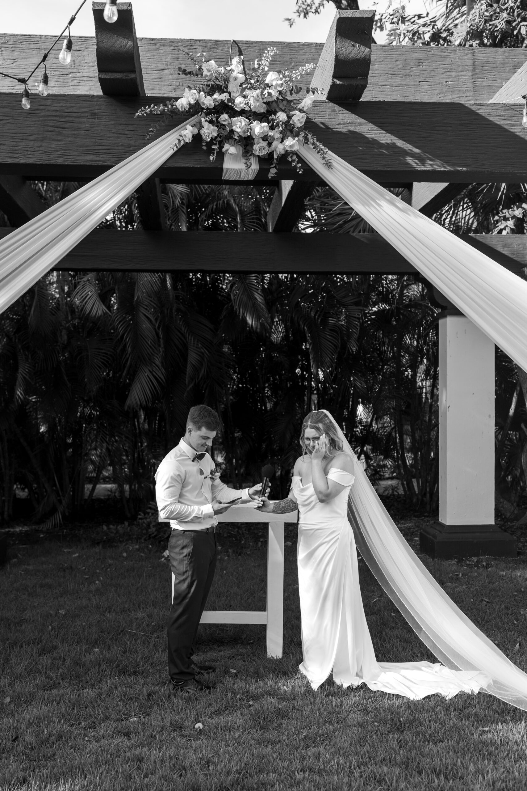 Emotional vows during Mexico destination wedding