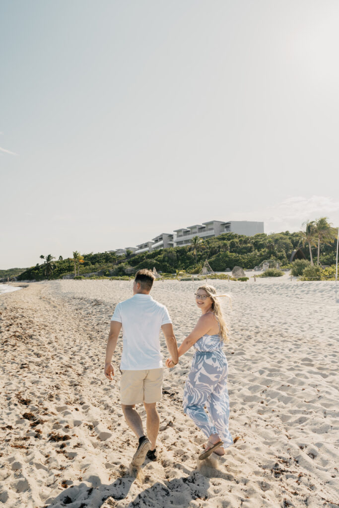 Destination couple session in Playa del Carmen Mexico