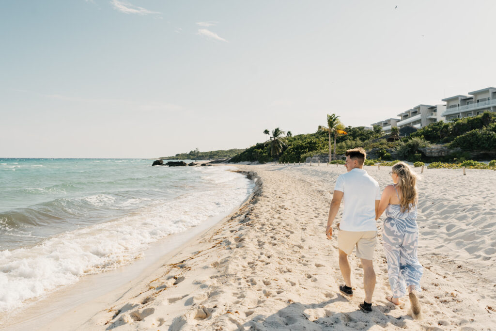 Destination wedding photography the day before ceremony in Mexico