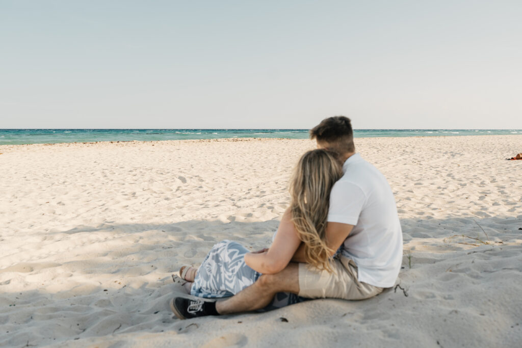 Playful oceanfront photography at Sandos Playacar Resort