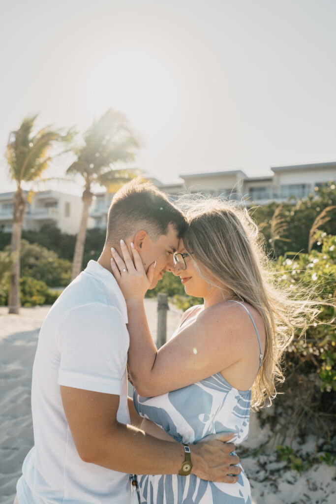 Destination engagement-style photos in Playa del Carmen