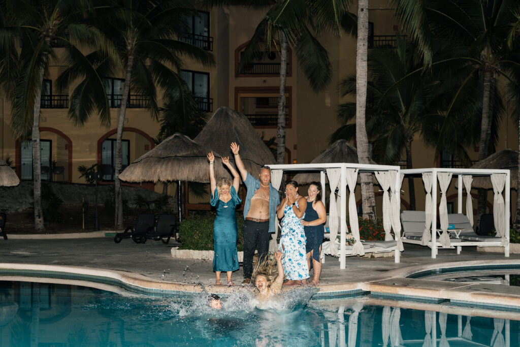 Destination wedding send-off at Playa del Carmen resort