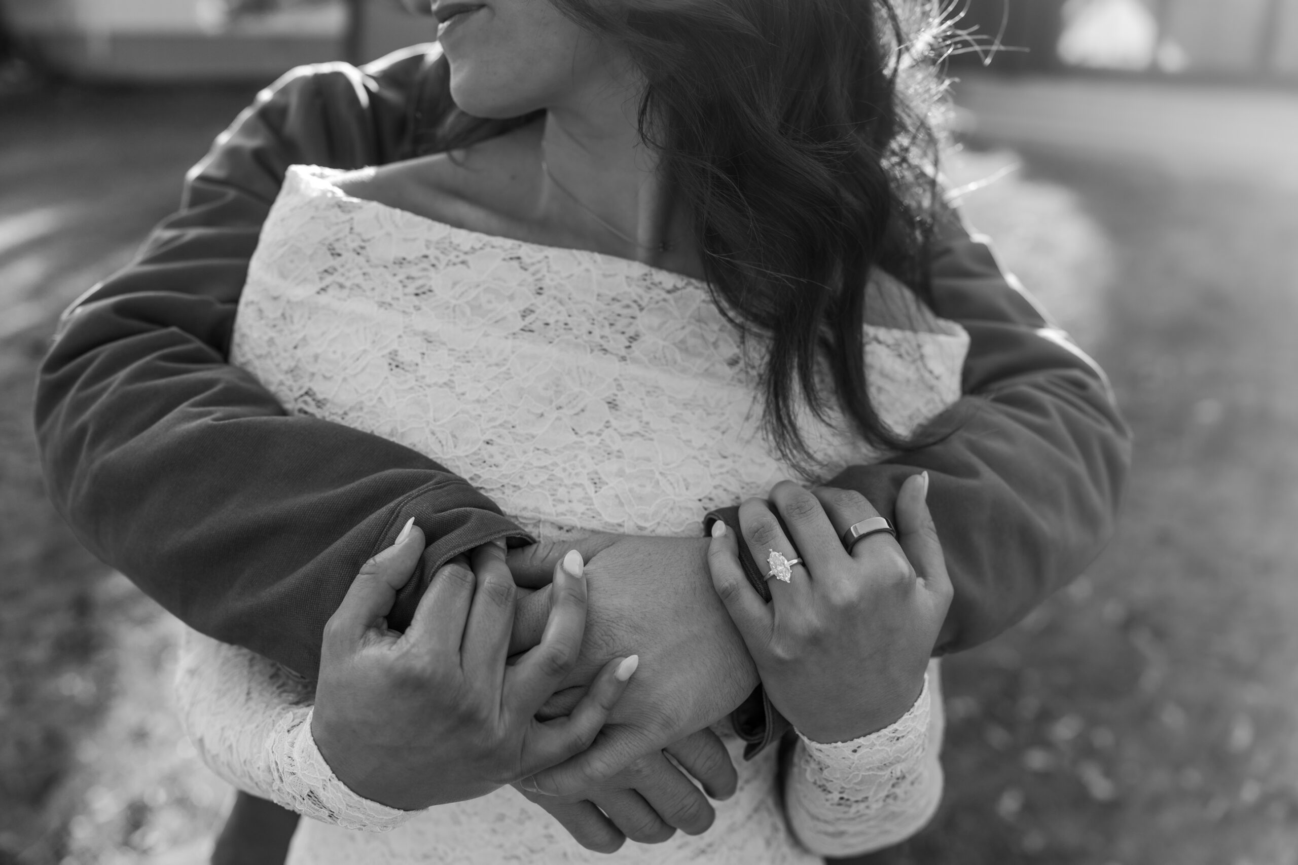 Rustic country engagement session details: hats, boots, and natural scenery