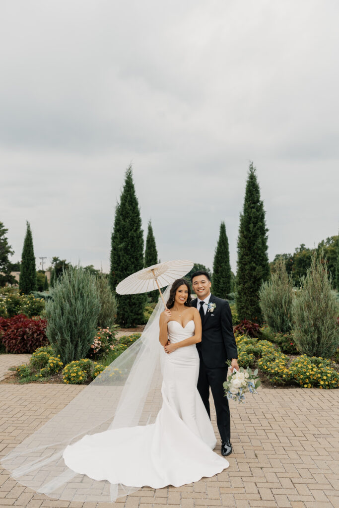 Lush greenery at Mansion at Woodward Park wedding